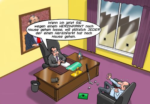 Cartoon: Herzinfarkt (medium) by Chris Berger tagged herzattacke,infarkt,arbeitnehmerrechte,kapitalisten,arbeitgeber,herzattacke,infarkt,arbeitnehmerrechte,kapitalisten,arbeitgeber
