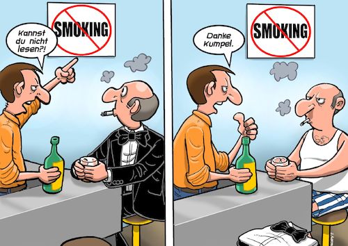 Cartoon: No Smoking (medium) by Joshua Aaron tagged no,smoking,rauchverbot,zigaretten,rauchfrei,no,smoking,rauchverbot,zigaretten,rauchfrei
