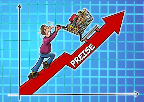 Cartoon: Steigende Preise (medium) by Chris Berger tagged inflation,preise,einkauf,shopping,einkaufswagen,konsum,konsument,teuerung,inflation,preise,einkauf,shopping,einkaufswagen,konsum,konsument,teuerung