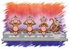 Cartoon: 4 Affen (small) by Chris Berger tagged affen,weisheit,dummheit,verschwörungstheorien,aluhut