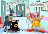 Cartoon: Alter Superheld (small) by Chris Berger tagged superheld,batman,ronald,mcdonald,altersheim,kurzsichtigkeit,joker,zuckerkrankheit,insulin,feindschaft,schurke