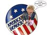 Cartoon: American Democracy (small) by Joshua Aaron tagged trump,capitol,sturm,patrioten,nazis,demokratie,diktatur,populismus,hass,rassismus