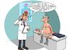 Cartoon: Beim Doktor (small) by Chris Berger tagged schlechte,nachrichten,gesundheit,gesundenuntersuchung,blutwerte,fettleber,cholesterin,krebs,diagnose,arzt,sprechstunde,telefon