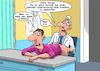 Cartoon: Darmuntersuchung (small) by Chris Berger tagged darm,untersuchung,abtasten,kolonoskopie,enddarm,doktor,patient,erektion
