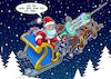 Cartoon: Ho Ho Holy Shit (small) by Chris Berger tagged impfung,santa,weihnachtsmann,atemschutz,covid,19,corona,xmas,weihnachten,pandemie