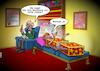 Cartoon: Magie (small) by Chris Berger tagged magie,beziehung,zauberer,assistentin,psychologe,psychiater,sitzung