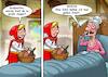 Cartoon: Rotkäppchen (small) by Chris Berger tagged rotkäppchen,großmutter,drogen,märchen
