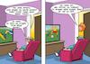 Cartoon: Schatz (small) by Chris Berger tagged schatz,beziehung,katze,futter,essen,verwöhnt,ehepaar,haustier,katzen