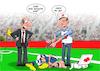Cartoon: Verletzung (small) by Chris Berger tagged spieler,verletzung,em,fussball,schiedsrichter,sanitäter