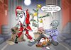 Cartoon: Zombie Christmas (small) by Chris Berger tagged zombie,weihnachten,santa,weihnachtsmann,bescherung,gehirn