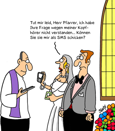 cartoon hochzeit