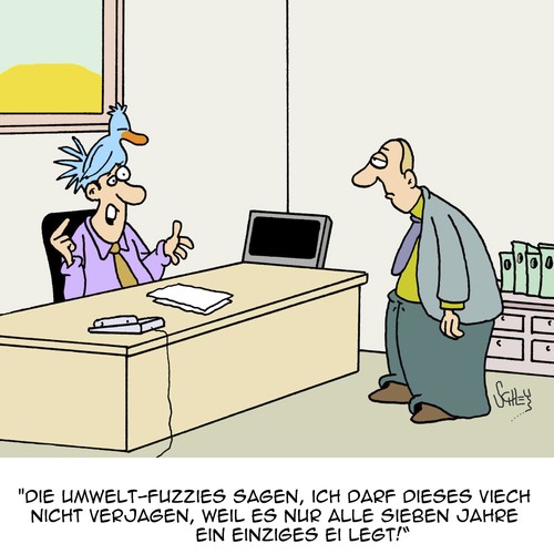 Cartoon: SCHÜTZT DIE SELTENEN TIERE!! (medium) by Karsten Schley tagged tiere,natur,umwelt,umweltschutz,büro,jobs,arbeit,business,wirtschaft,arbeitgeber,arbeitnehmer,tiere,natur,umwelt,umweltschutz,büro,jobs,arbeit,business,wirtschaft,arbeitgeber,arbeitnehmer