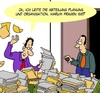Cartoon: Abteilungsleiter (small) by Karsten Schley tagged planung,organisation,wirtschaft,business,arbeit,arbeitgeber,arbeitnehmer,abteilungsleiter,ordnung