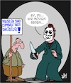 Cartoon: Anti-Masken-Protest (small) by Karsten Schley tagged masken,coronavirus,covid19,verschwörungstheorien,aluhüte,wissenschaft,bildung,filme,gesellschaft,gesundheit,politik
