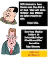 Cartoon: Bigotterie ist keine Tugend (small) by Karsten Schley tagged medien,öffentlich,rechtliche,sender,wdr,politik,linkslastigkeit,mao,maaßen,journalismus,linkspropaganda,gesellschaft,deutschland