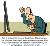 Cartoon: Der Steuerberater (small) by Karsten Schley tagged kunst,künstler,musik,musiker,pianisten,klavierspieler,steuerberater,steuern,wirtschaft,business