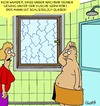 Cartoon: Dusche (small) by Karsten Schley tagged singen,nachbarn,nachbarschaft,ehe,beziehungen,männer,frauen,duschen,hygiene,glas,glaser,jobs,kunst,künstler,sänger