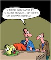 Cartoon: Europeen (small) by Karsten Schley tagged europe,politique,allemagne,france,biere,pastis