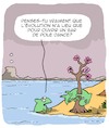Cartoon: Evolution (small) by Karsten Schley tagged nature,science,environnement,animaux,histoire,biologie,bars