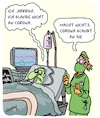 Cartoon: Glaube (small) by Karsten Schley tagged krankheit,tod,corona,krankenhäuser,krankenschwestern,verschwörungstheorien,covidioten,bildung,medizin,wissenschaft,gesellschaft