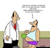 Cartoon: Glücklich (small) by Karsten Schley tagged gesundheit,ernährung,übergewicht,rauchen,trinken,alkohol,essen,gesellschaft,deutschland