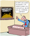 Cartoon: Gute Gelegenheit (small) by Karsten Schley tagged bahn,transport,öpv,verkehrspolitik,wetter,zuverlässigkeit,kapitalismus,profite,kompetenz,aktienspekulation,technik,gesellschaft,deutschland,europa