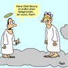 Cartoon: Heiligenschein (small) by Karsten Schley tagged religion,mode,männer,mann,himmel,engel,tod