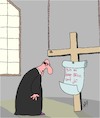 Cartoon: Heiliges Home Office! (small) by Karsten Schley tagged jesus,kirche,katholizismus,protestantismus,christentum,religion,home,office,arbeit,wirtschaft,politik