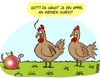 Cartoon: Hühner (small) by Karsten Schley tagged natur,tiere,ernährung,landwirtschaft
