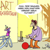 Cartoon: Kunst - Ausstellung (small) by Karsten Schley tagged kunst,künstler,moderne,museen,ausstellungen,kultur