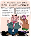 Cartoon: Lacht nicht über Erdogan! (small) by Karsten Schley tagged erdogan,frankreich,türkei,macron,medien,politik,wirtschaft,pressefreiheit,karikaturen,charlie,hebdo