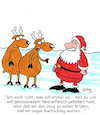 Cartoon: Lecker Zeug! (small) by Karsten Schley tagged tiere rentiere weihnachten weihnachtsmann religion bibel christentum feiertage ernährung gesellschaft