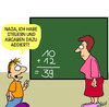 Cartoon: Mathematik (small) by Karsten Schley tagged schule bildung deutschland jugend kinder lehrer gesellschaft pisa mathematik