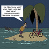 Cartoon: Nachts (small) by Karsten Schley tagged natur,seefahrt,schiffe,schiffahrt,schiffbruch,fahrräder,radfahren,sport,kriminalität,fahrraddiebstahl,diebstahl,ozeane,see