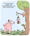 Cartoon: Paradies (small) by Karsten Schley tagged religion,paradies,adam,und,eva,männer,alkohol,glaube,mythen,legenden