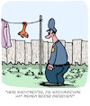 Cartoon: POLIZEI!!! (small) by Karsten Schley tagged polizei,mythen,technik,waschmaschinen,kleidung,socken,kriminalität,ernährung,medien,gesellschaft