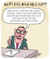 Cartoon: Rauchen ist ungesund (small) by Karsten Schley tagged rauchen,politik,politiker,gesundheit,steuern,jobs,industrie,business,wirtschaft,gesundheitsminister,gesellschaft