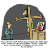 Cartoon: Täglich Brot (small) by Karsten Schley tagged religion,glaube,kirche,jesus,katholizismus,bibel,beten,familie