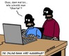 Cartoon: Überfall (small) by Karsten Schley tagged computer,kriminalität,banken,wirtschaftskriminalität,banküberfall,onlinebanking,technik,internet,internetsicherheit