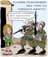 Cartoon: Verhaftet! (small) by Karsten Schley tagged israel,palestina,gaza,besatzung,terrorismus,politik,widerstand,usa,europa,militär,religion,gesellschaft