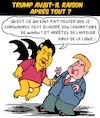 Cartoon: Virus de la Chine (small) by Karsten Schley tagged chine,corona,wuhan,xi,trump,sante,politique