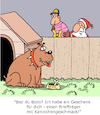 Cartoon: Weihnachtsgeschenk für den Hund (small) by Karsten Schley tagged haustiere hunde weihnachten geschenke briefträger festtage religion christentum gesellschaft