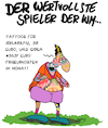 Cartoon: Wertvolle Spieler (small) by Karsten Schley tagged fußball,wm,russland,fußballspieler,tattoos,frisuren,geld,wirtschaft,profis,sport,einkommen