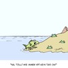 Cartoon: Wie IMMER!!! (small) by Karsten Schley tagged prähistorisches,geschichte,evolution,tiere,amphibien,taxis,verkehr