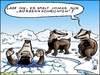 Cartoon: Die Börsennachricht (small) by KritzelJo tagged dax,aktienindex,einbruch,dachs,spielen,eis,see,schnee,winter