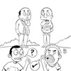 Cartoon: Listen not speaking (small) by akunapie tagged speak,akunapie,comic,cartoon,doodle,malaysia,awesome,doodict