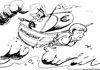 Cartoon: Euro-Rettungsboot (small) by Kringe tagged merkel,sarkozy,euro,krise