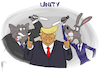 Cartoon: Unity (small) by NEM0 tagged gop,rnc,dnc,anti,trump,unity,republicans,democrats,us,politics,death,threats,coup,etat,indictment,impeach,impeachment,amendment,25,nem0,nemo