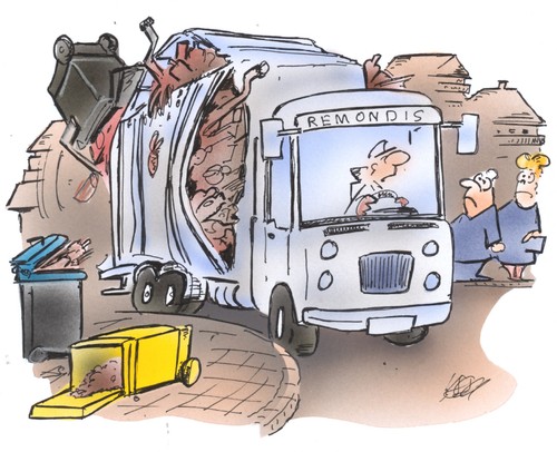 Cartoon: Müllabfuhr (medium) by HSB-Cartoon tagged müll,müllabfuhr,umwelt,müllwagen,mülltonne,müll,müllabfuhr,umwelt,müllwagen,mülltonne,abfall