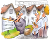 Cartoon: Immobilienmarkt02 (small) by HSB-Cartoon tagged immobilie,immobilienmarkt,immobilienmakler,maklerbüro,hauskauf,hauskredit,immobilienpreise